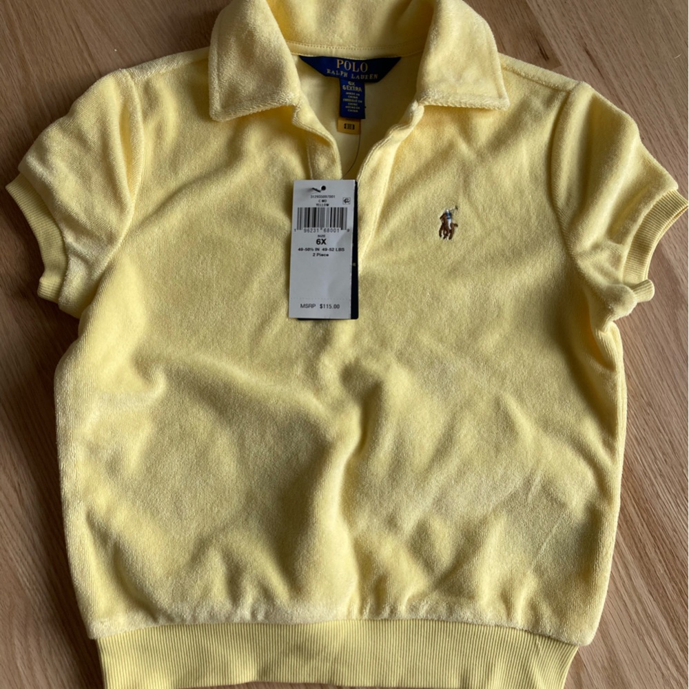 Polo Ralph Lauren Yellow Polo Shirt and Shorts Set - Picture 3 of 3